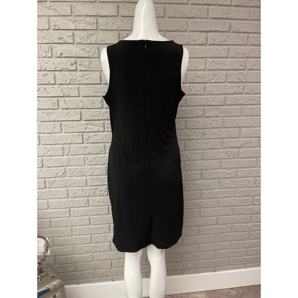 MICHAEL Michael Kors Women Sleeveless Black Shift Dress Size M - Picture 4 of 8